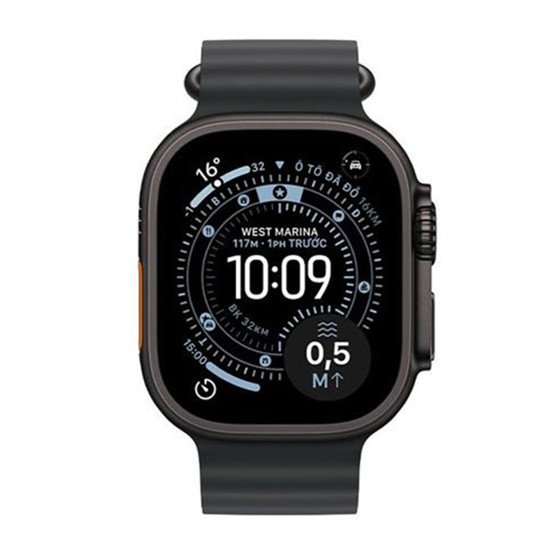 Apple Watch Ultra 3 GPS + Cellular 49mm viền Titanium dây Ocean màu Titan đen MF0J4SA/A