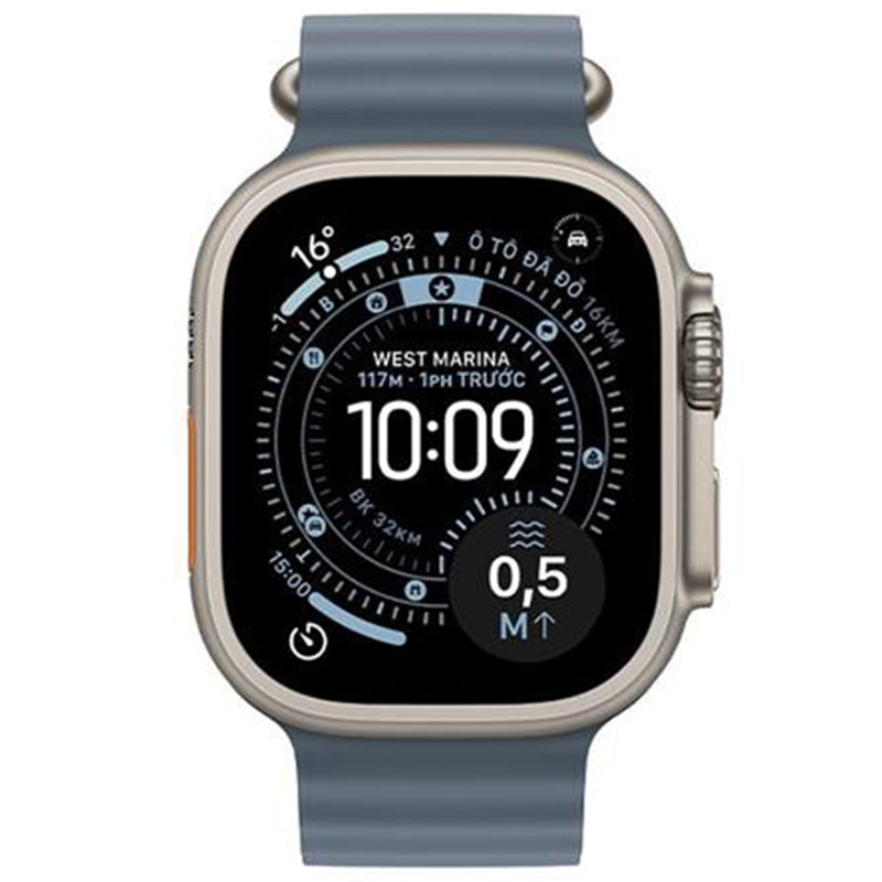 Apple Watch Ultra 3 GPS + Cellular 49mm viền Titanium dây Ocean màu Titan tự nhiên MEWH4SA/A