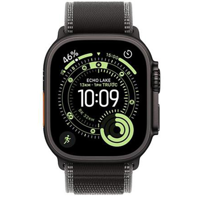 Apple Watch Ultra 3 GPS + Cellular 49mm viền Titanium dây Trail màu Titan đen MF1D4SA/A S/M