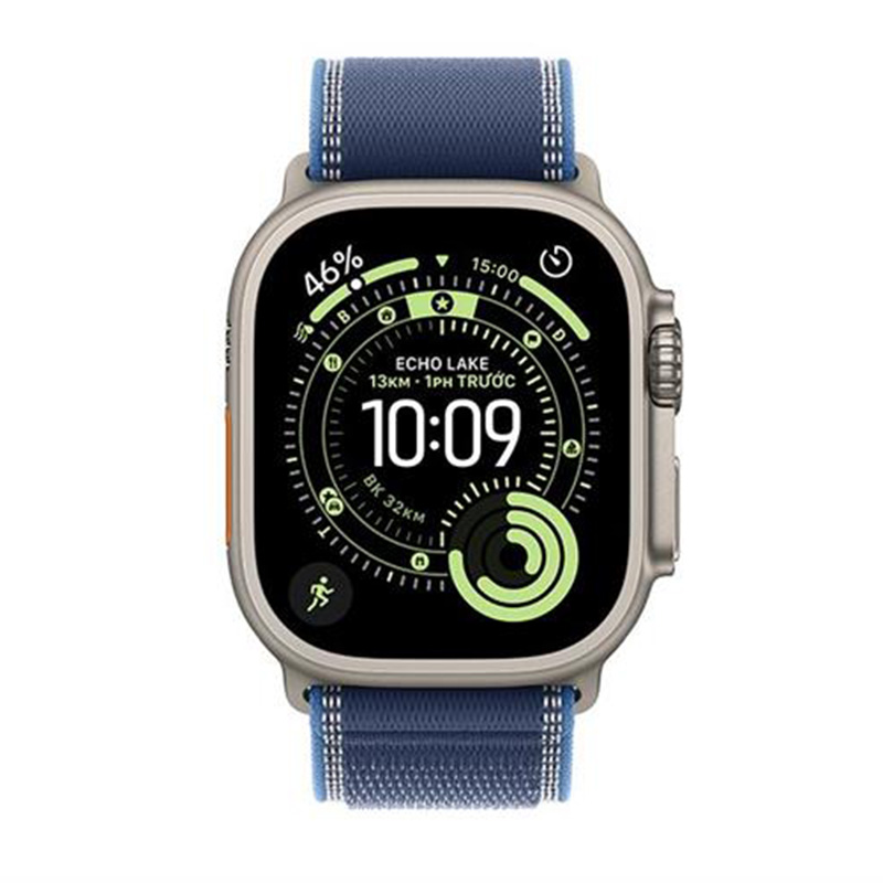 Apple Watch Ultra 3 GPS + Cellular 49mm viền Titanium dây Trail màu Titan tự nhiên MEWR4SA/A S/M