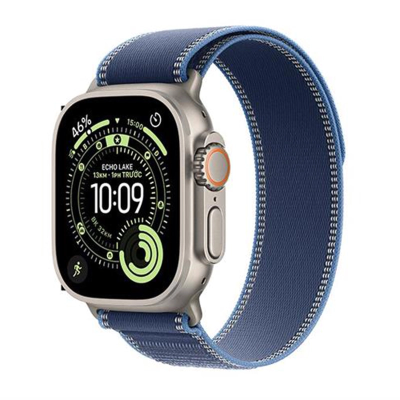 Apple Watch Ultra 3 GPS + Cellular 49mm viền Titanium dây Trail màu Titan tự nhiên MEWU4SA/A M/L