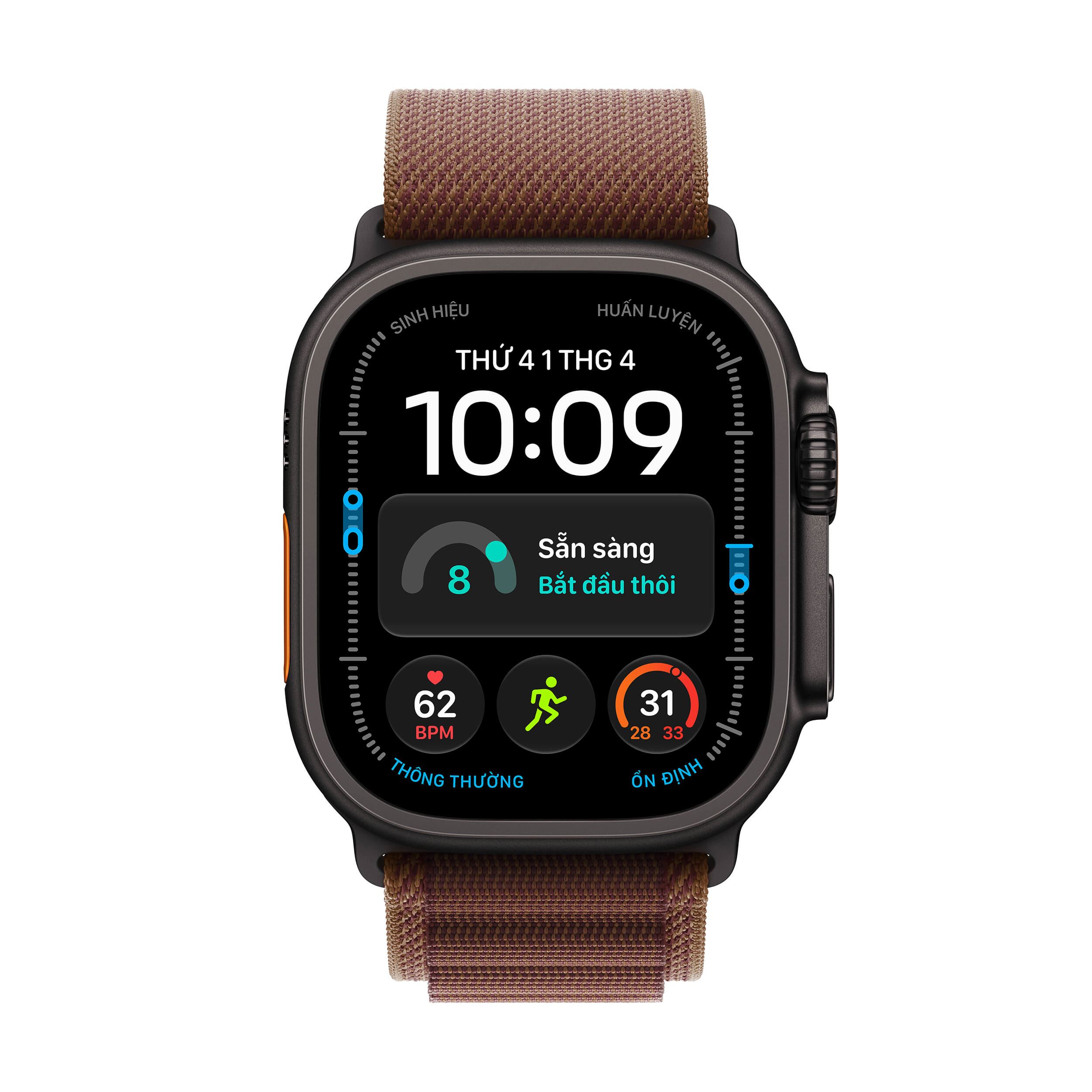 Apple Watch Ultra 4 GPS + Cellular 49mm viền Titanium dây Alpine M Titan đen MJC14SA/A