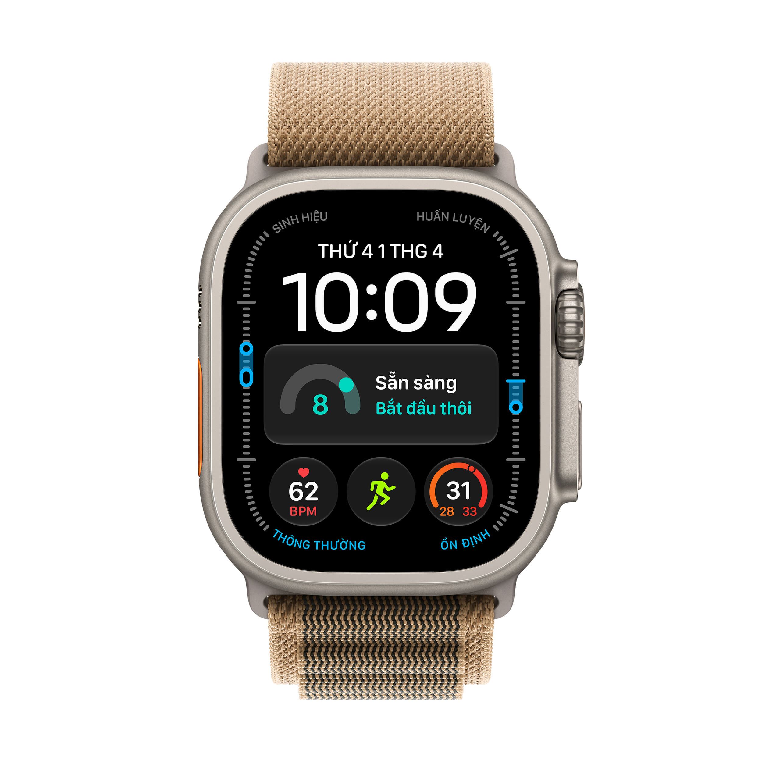 Apple Watch Ultra 4 GPS + Cellular 49mm viền Titanium dây Alpine M Titan tự nhiên MJAF4SA/A