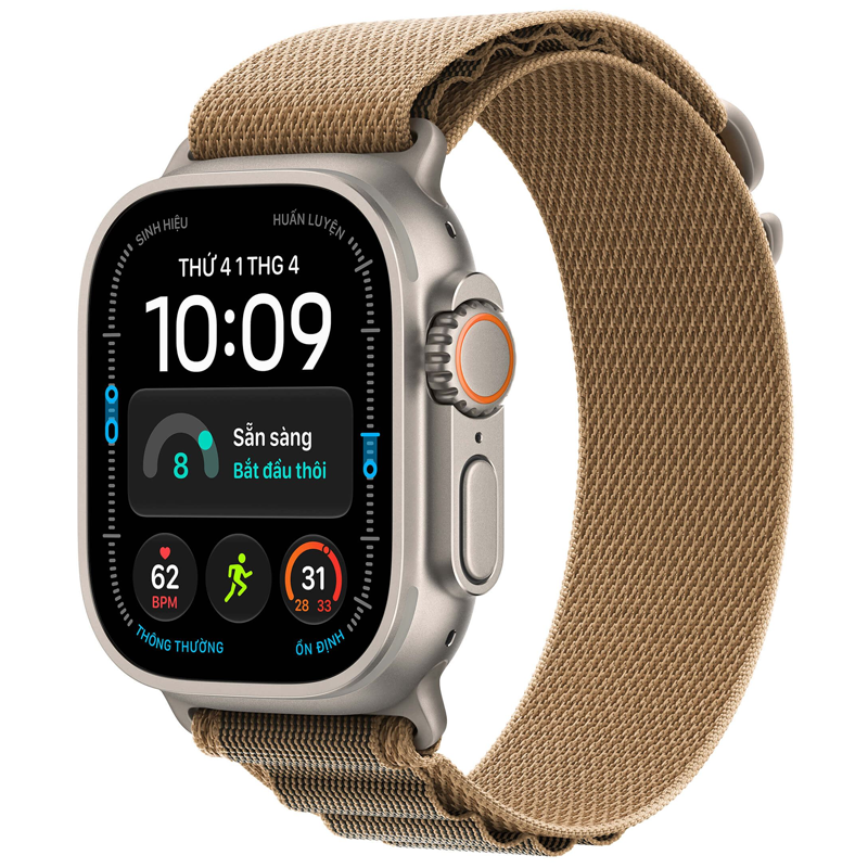 Apple Watch Ultra 4 GPS + Cellular 49mm viền Titanium dây Alpine M Titan tự nhiên MJAF4SA/A