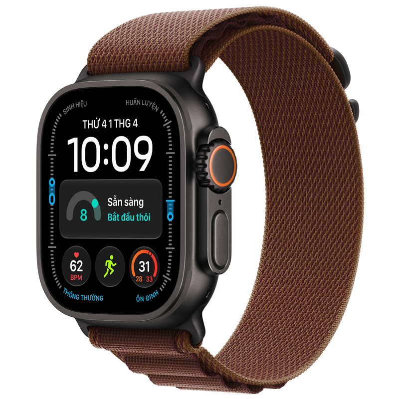 Apple Watch Ultra 4 GPS + Cellular 49mm viền Titanium dây Alpine S Titan đen MJC04SA/A