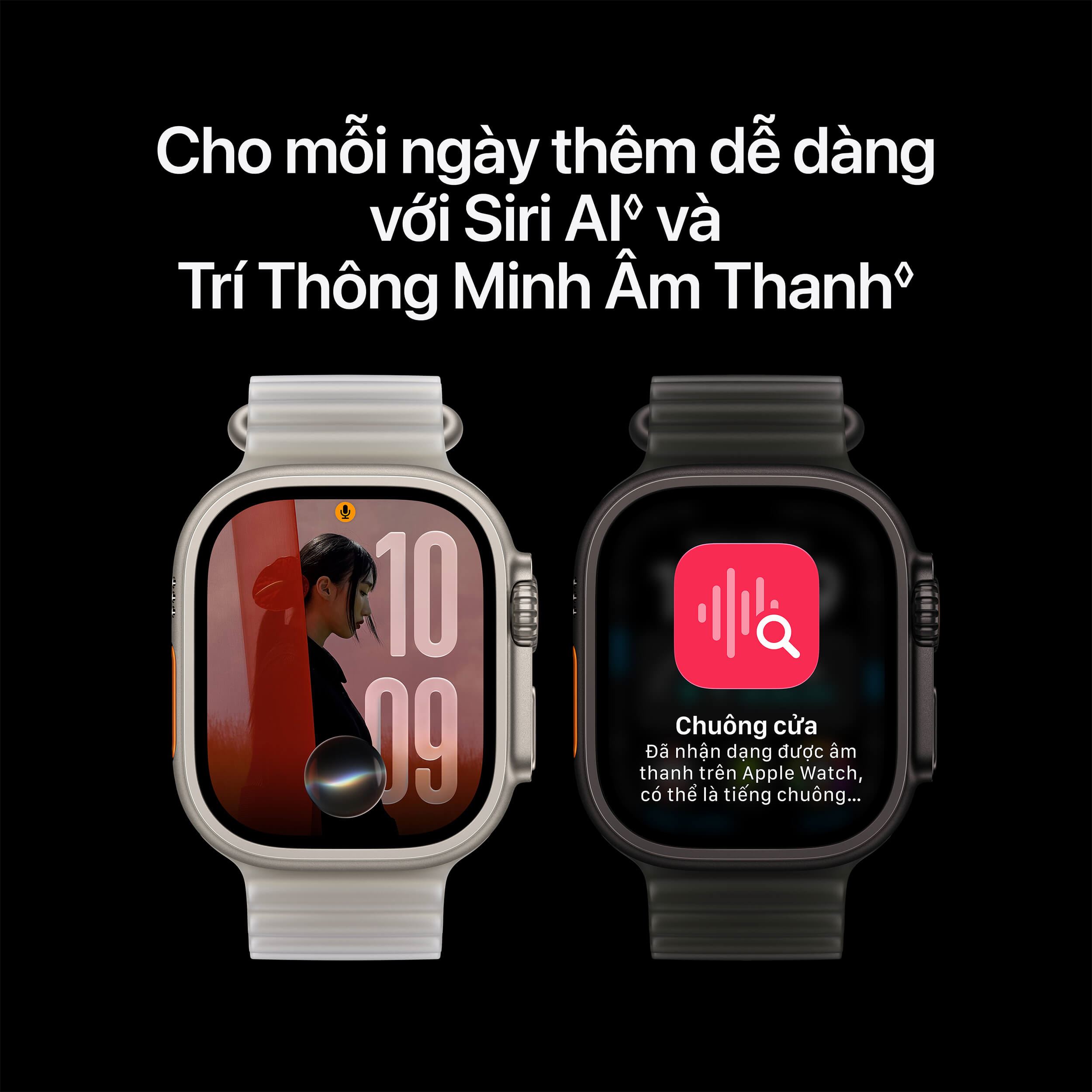 Apple Watch Ultra 4 GPS + Cellular 49mm viền Titanium dây Trail S/M Titan đen MJC34SA/A