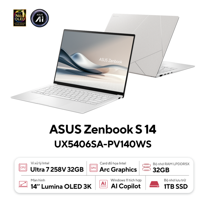 ASUS Zenbook S 14 UX5406SA - PV140WS