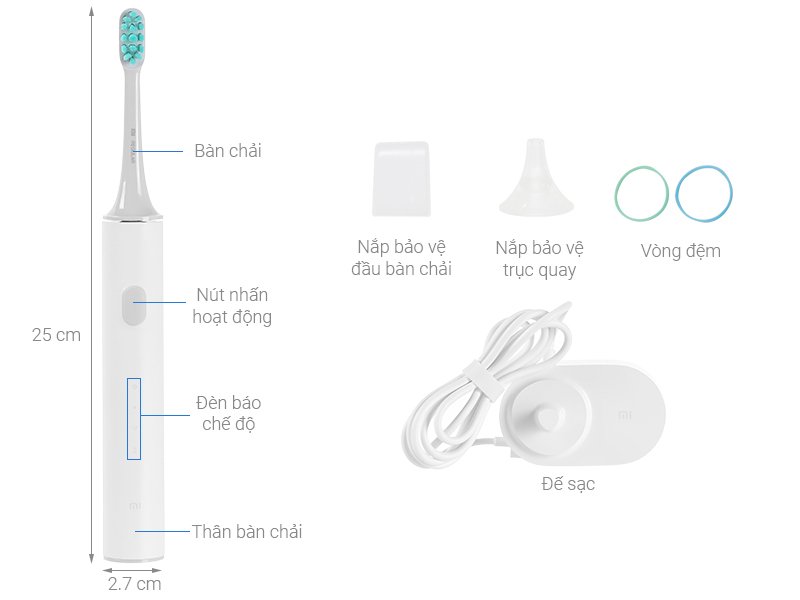 Bàn chải điện Mi Smart Electric Toothbrush T500