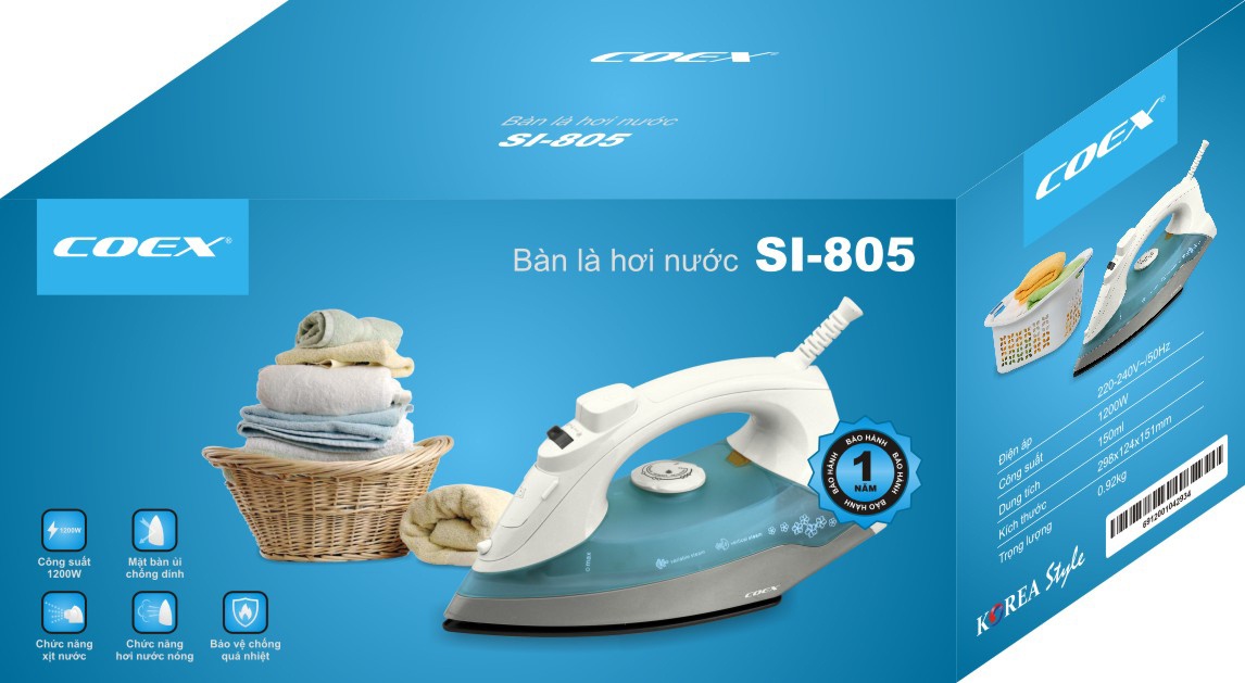 Bàn là hơi nước Coex SI-805