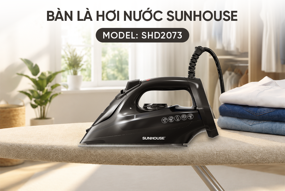 Bàn là hơi nước Sunhouse Mama SHD2073