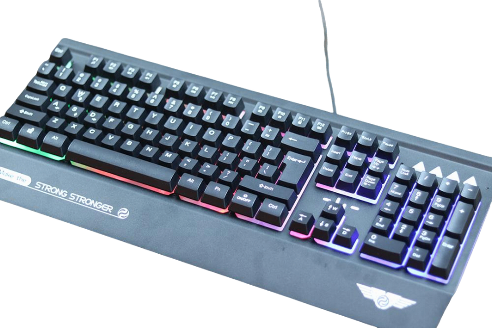Bàn phím cơ có dây Gaming StarNet Newmen GM368, Black, NEW VI + Đỡ tay bàn phím