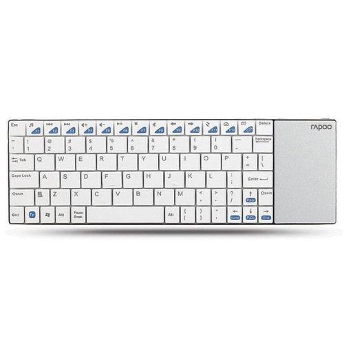 Bàn phím không dây Rapoo E2700 wireless Multi-touch Trắng