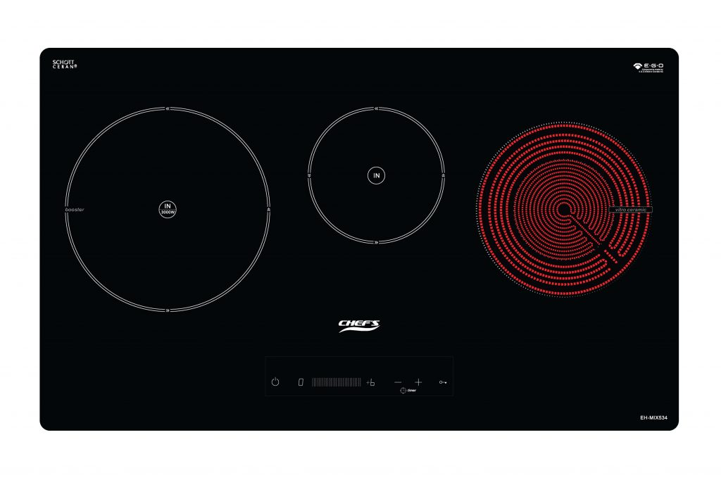 Bếp 3 Chef's 2 từ 1 hồng ngoại EH-MIX534 5500W NK Đức
