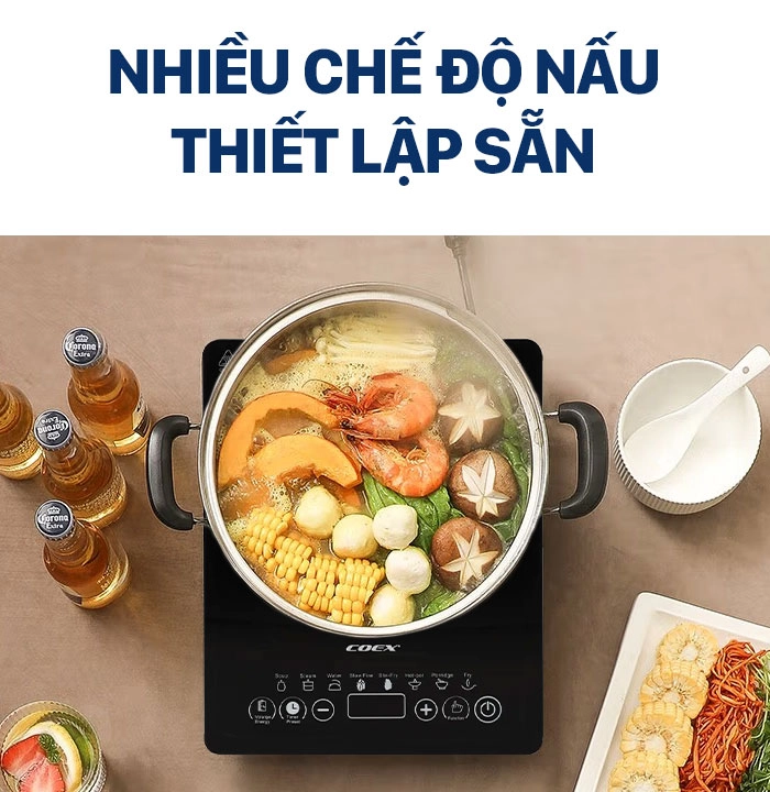 Bếp điện từ Coex CI-3301 (1500W, Kèm nồi lẩu)