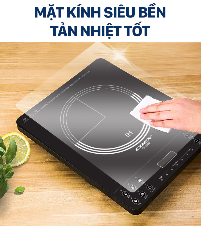 Bếp điện từ Coex CI-3302 (1600W, Kèm nồi lẩu)