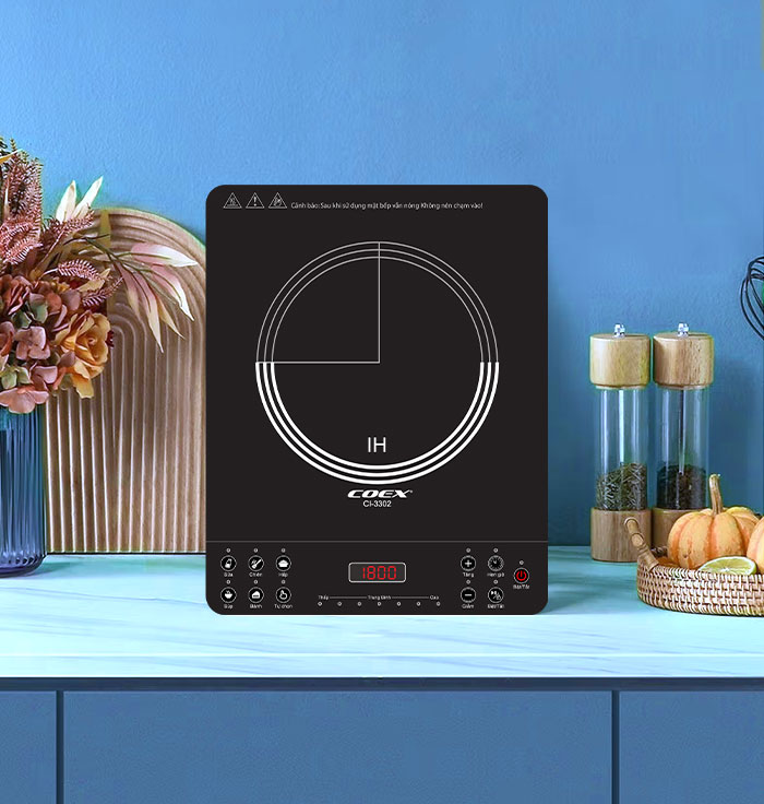 Bếp điện từ Coex CI-3302 (1600W, Kèm nồi lẩu)