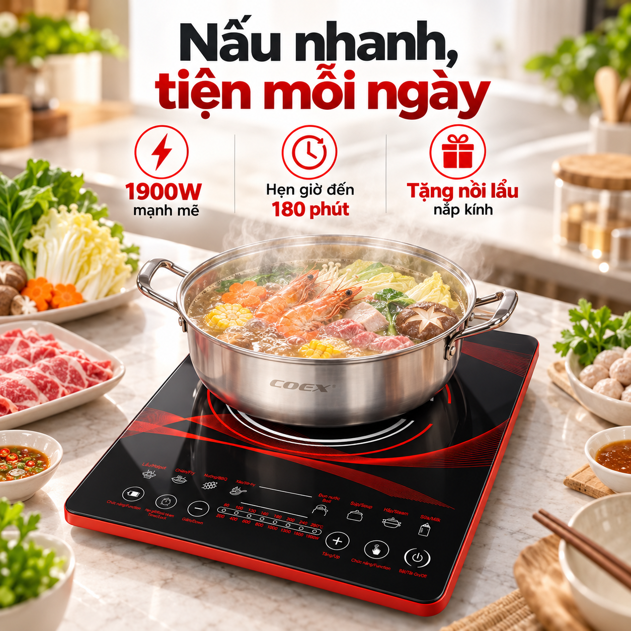 Bếp điện từ Coex CI-3371 1900W