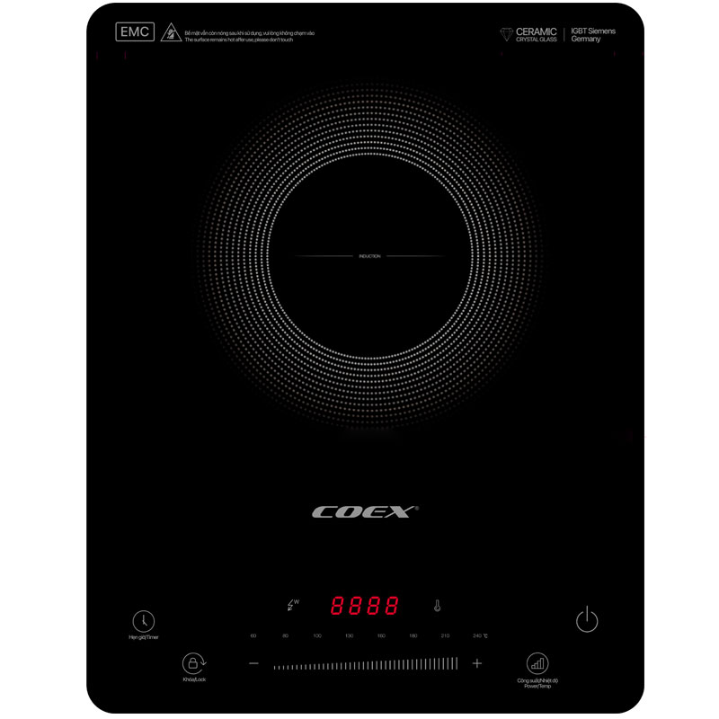 Bếp điện từ Coex CI-3484S (2000W, kèm nồi lẩu)