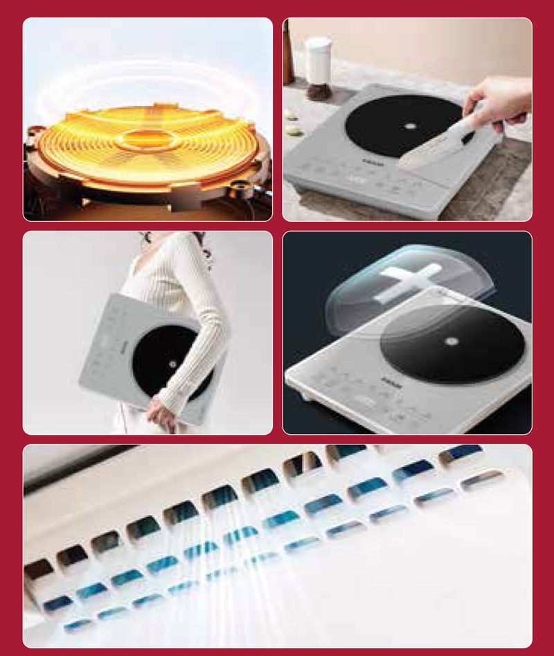 Bếp điện từ Roler RIC-6005SB (2000W - Kèm nồi lẩu 500g)