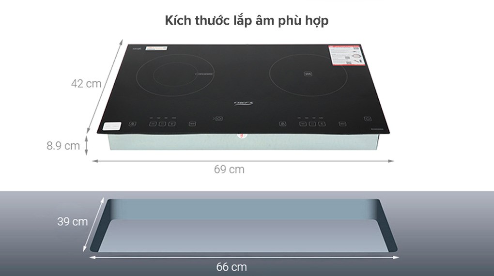 Bếp đôi từ - hồng ngoại Chef's EH-MIX2000A 3400W