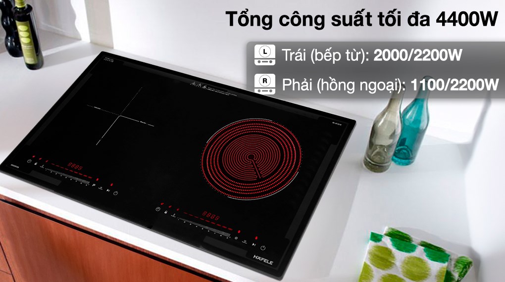 Bếp đôi từ - hồng ngoại Hafele HC-H7321B (536.61.856) 4400W - Malaysia