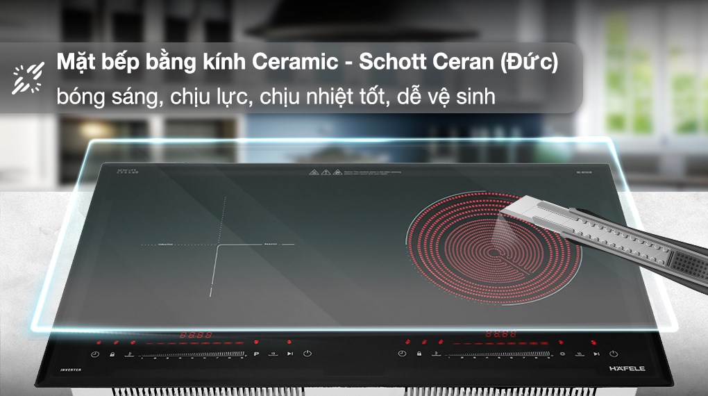 Bếp đôi từ - hồng ngoại Hafele HC-H7321B (536.61.856) 4400W - Malaysia