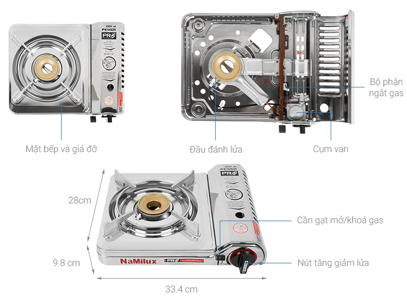 Bếp gas mini NaMilux NH-P3031AS