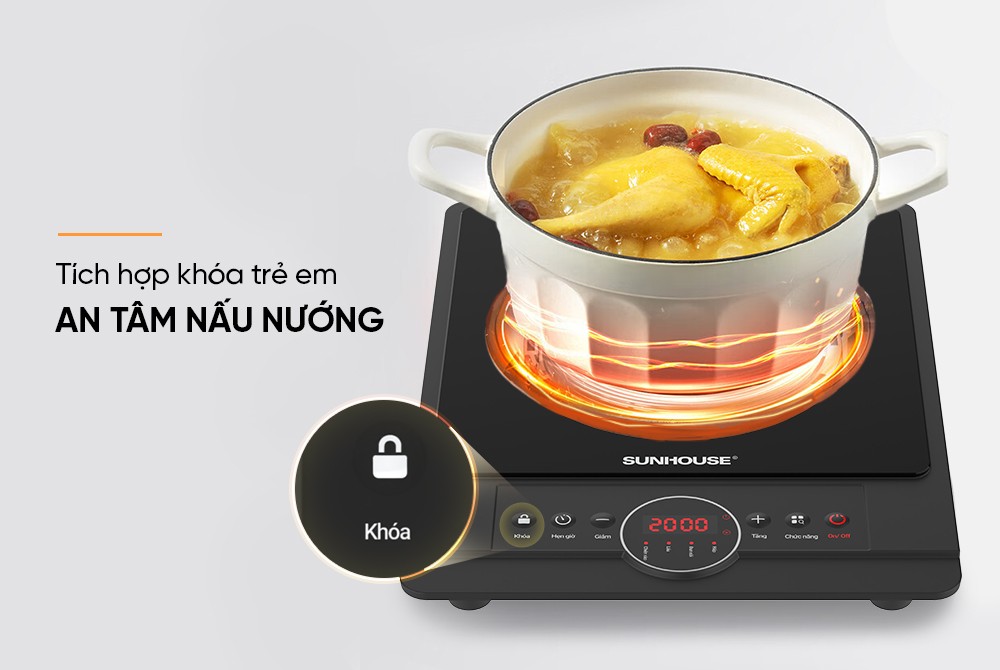 Bếp hồng ngoại cơ Sunhouse SHD6012A