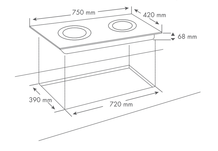Bếp hồng ngoại đôi Fotile EEG75201 4500W