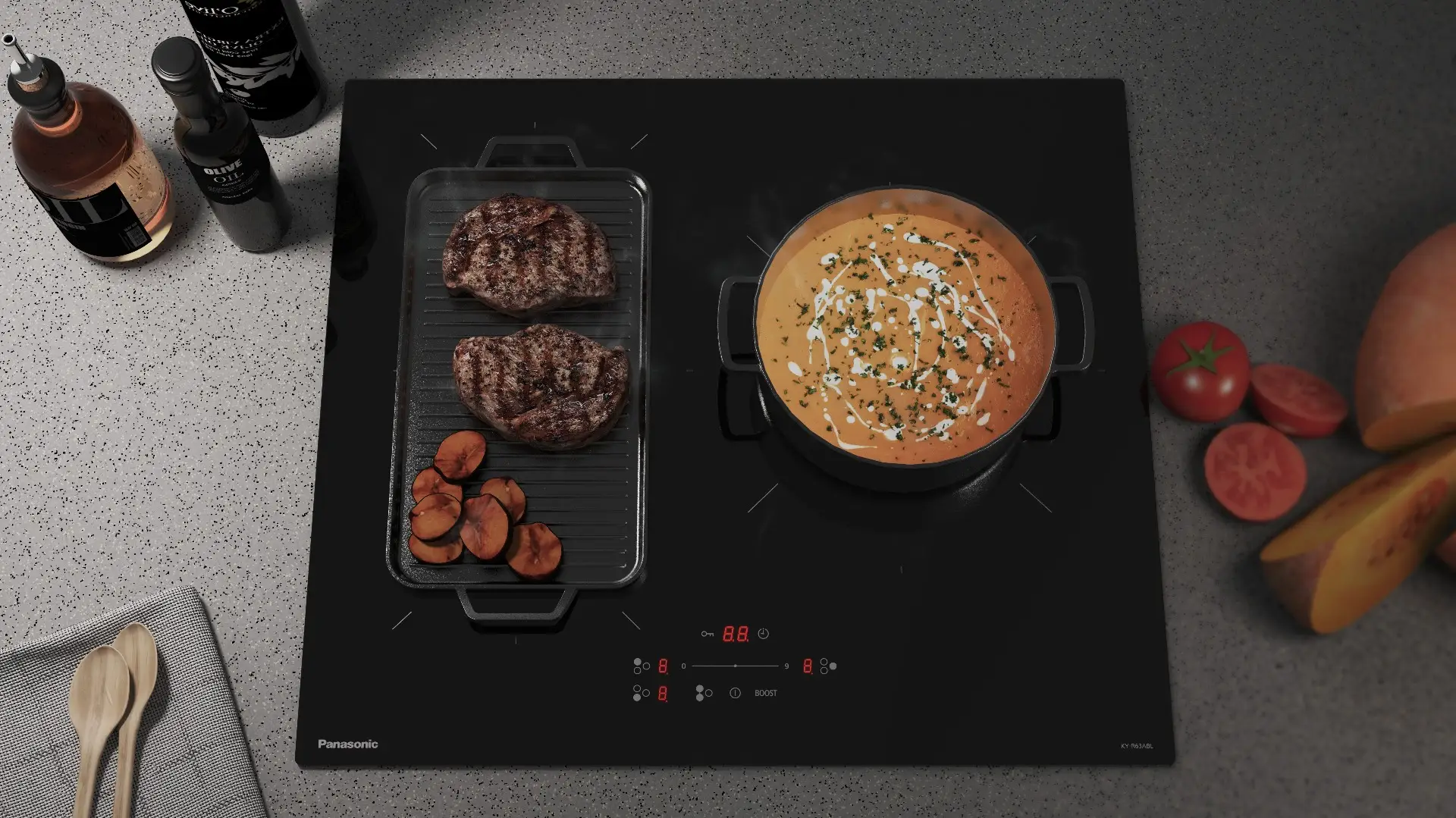 Bếp từ ba Panasonic KY-R63ABLYUE