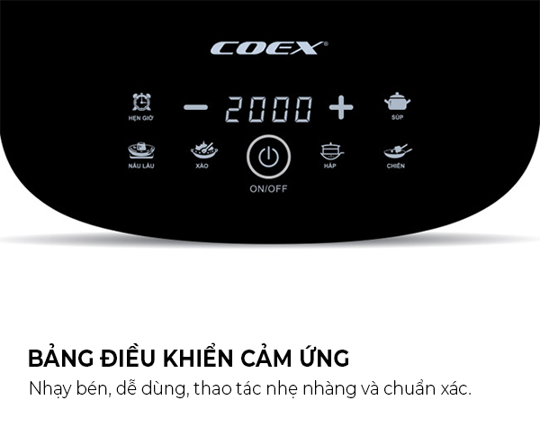 Bếp từ cảm ứng Coex CI-3366 (2000W, Kèm nồi lẩu)