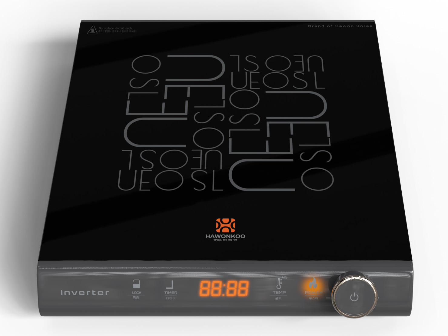 Bếp từ cảm ứng Hawonkoo SEOUL-CEH-108-INVERTER-GR (kèm lẩu)