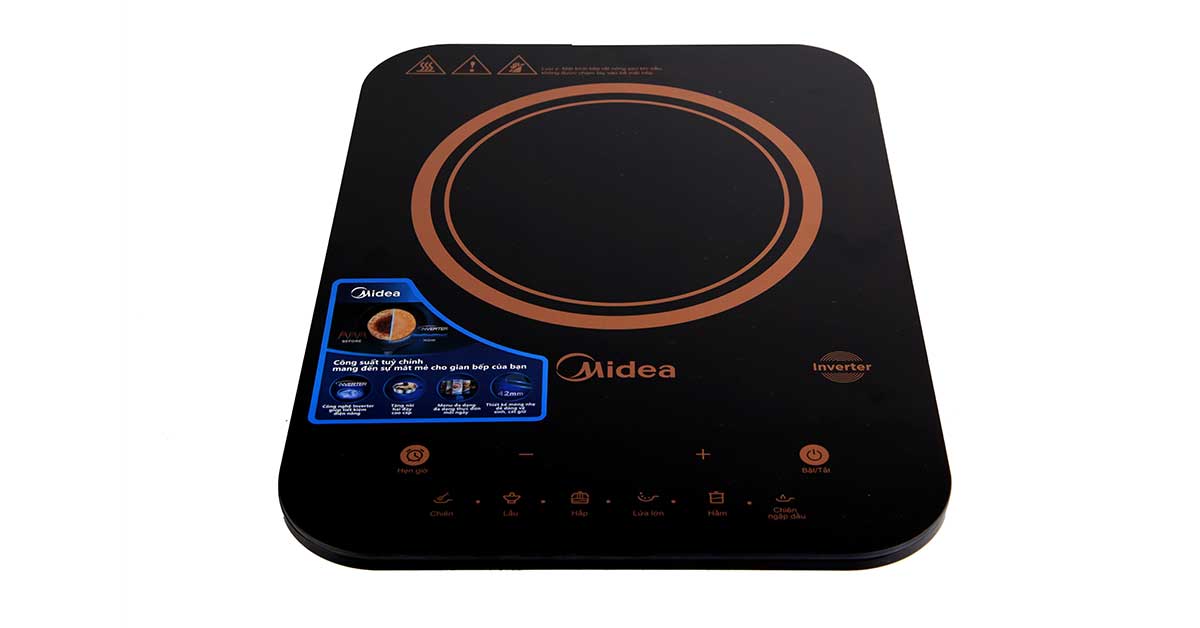 Bếp từ cảm ứng Midea MI-T2121DB (kèm lẩu)