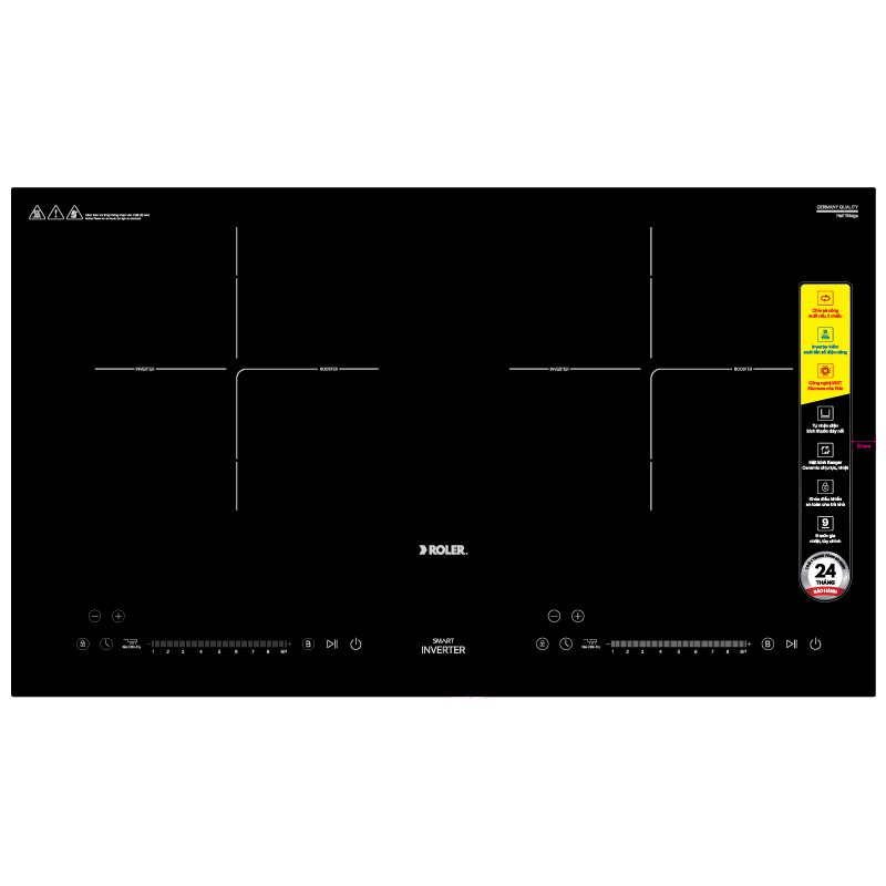 Bếp từ đôi 2 vùng nấu Half - Bridge Inverter Roler RIH-6112IH