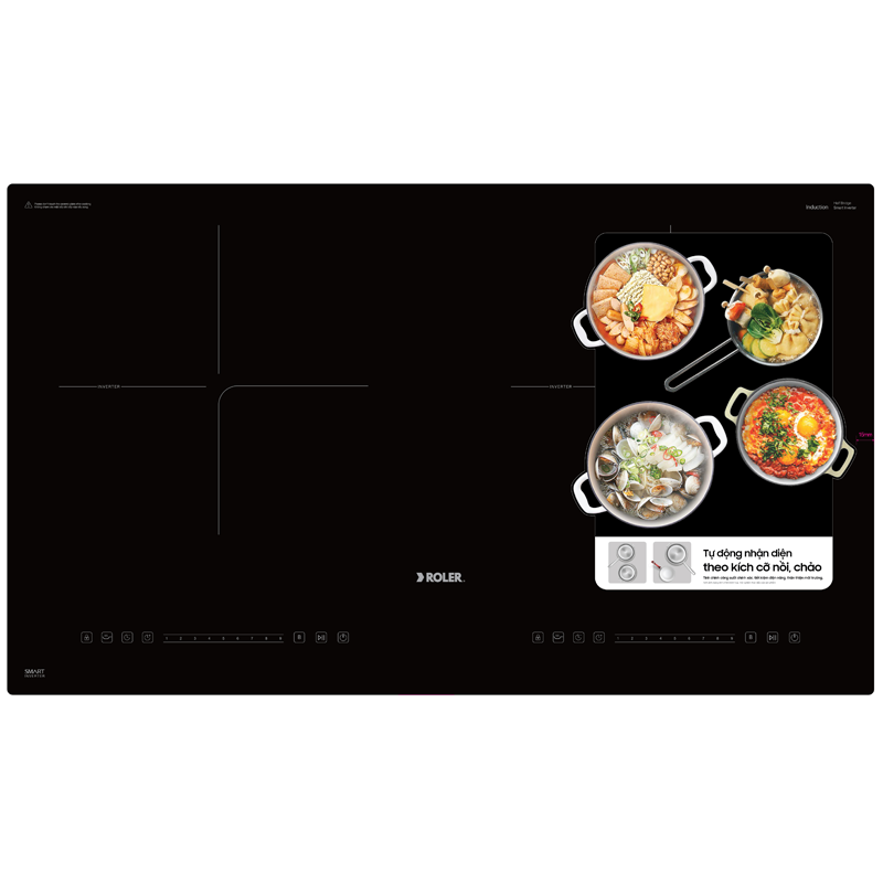 Bếp từ đôi 2 vùng nấu Half - Bridge Inverter Roler RIH-6116HB