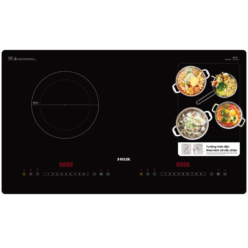 Bếp từ đôi 2 vùng nấu Inverter Roler RIH-6119I