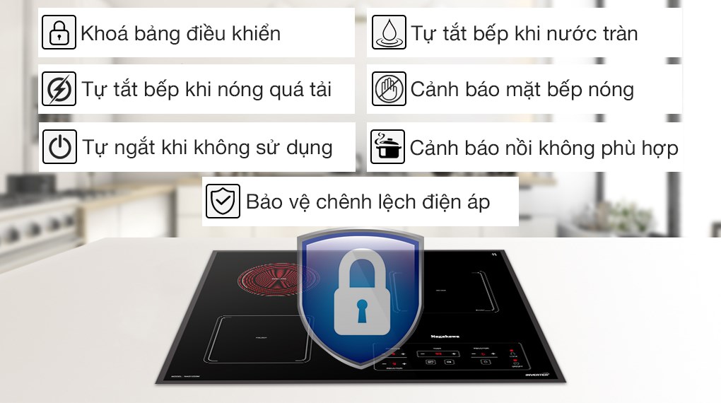 Bếp từ đôi 2 vùng nấu Junger CEJ-201-II Nhập khẩu Thái Lan