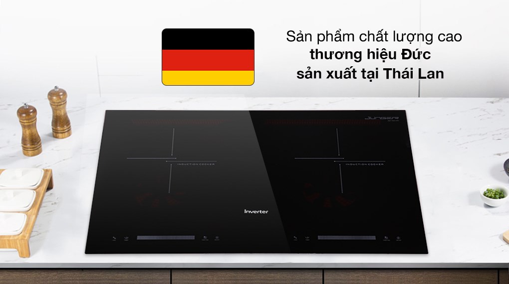 Bếp từ đôi 2 vùng nấu Junger CEJ-201-II Nhập khẩu Thái Lan