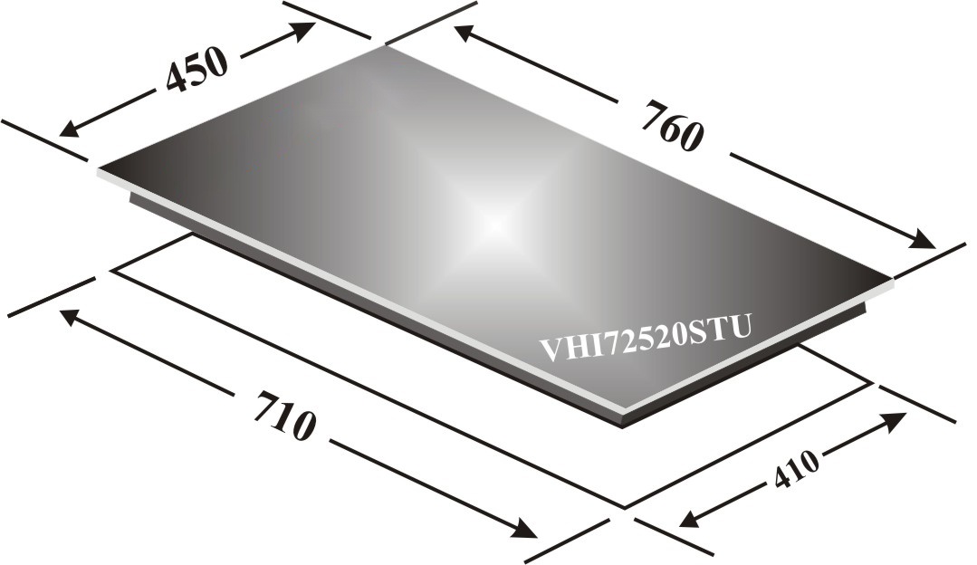 Bếp từ đôi Amica VHI72520STU-NK Ban Lan 6000W