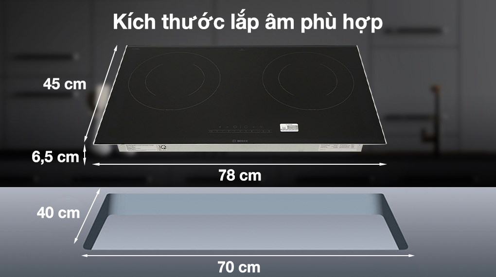 Bếp từ đôi Bosch PPI82566VN 3500W