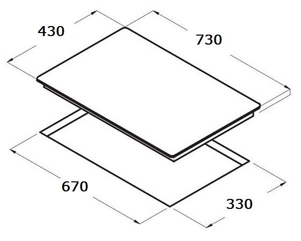 Bếp từ đôi Chef's DIH866N-Spain