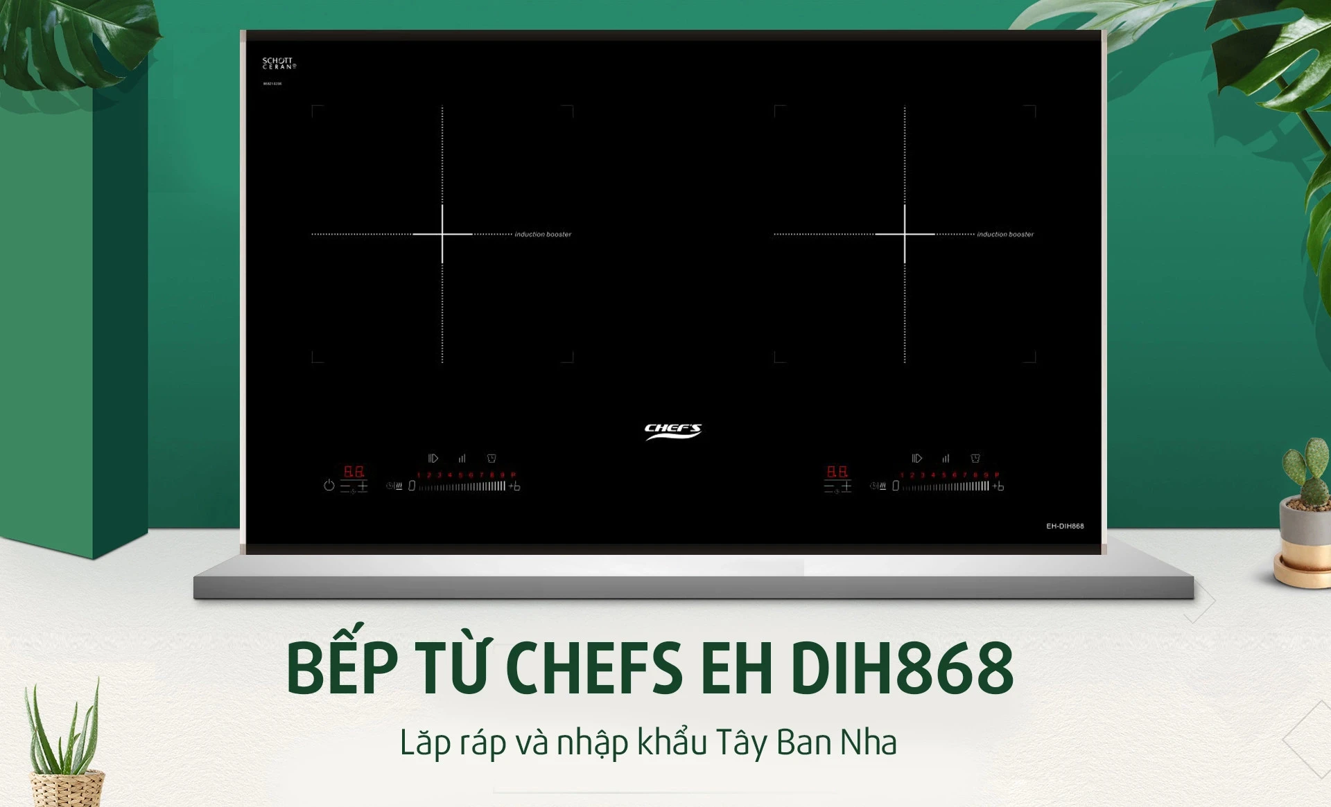 Bếp từ đôi Chef’s EH-DIH868-Spain