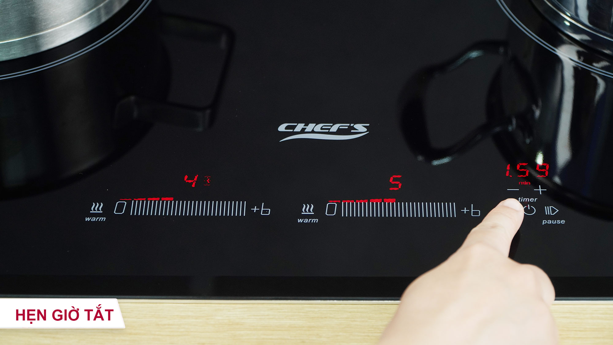 Bếp từ đôi Chefs EH-DIH888 ( Made in Germany) 4000 W