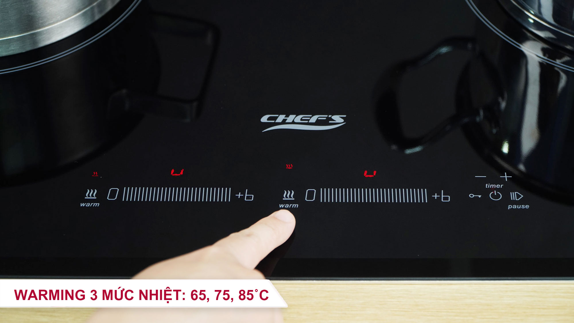 Bếp từ đôi Chefs EH-DIH888 ( Made in Germany) 4000 W