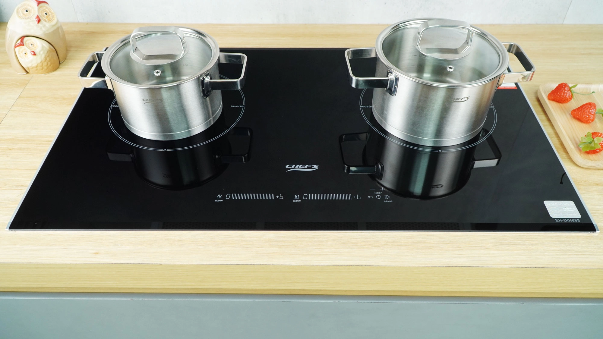 Bếp từ đôi Chefs EH-DIH888P ( Made in Germany) 4000 W