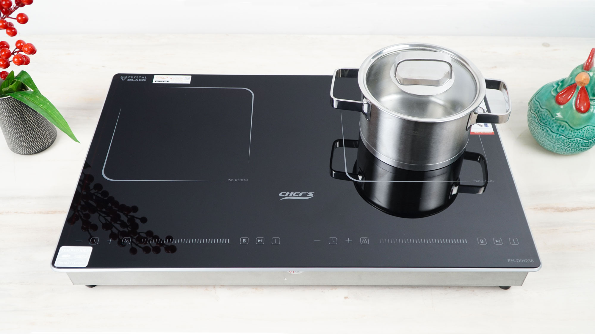 Bếp từ đôi Chef's Inverter EH-DIH238