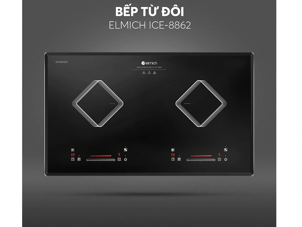 Bếp từ đôi Elmich ICE-8862