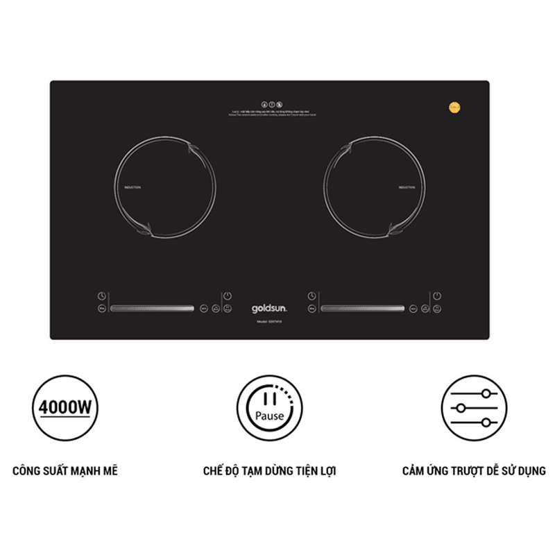 Bếp từ đôi Goldsun GDI7410-V (4000W)