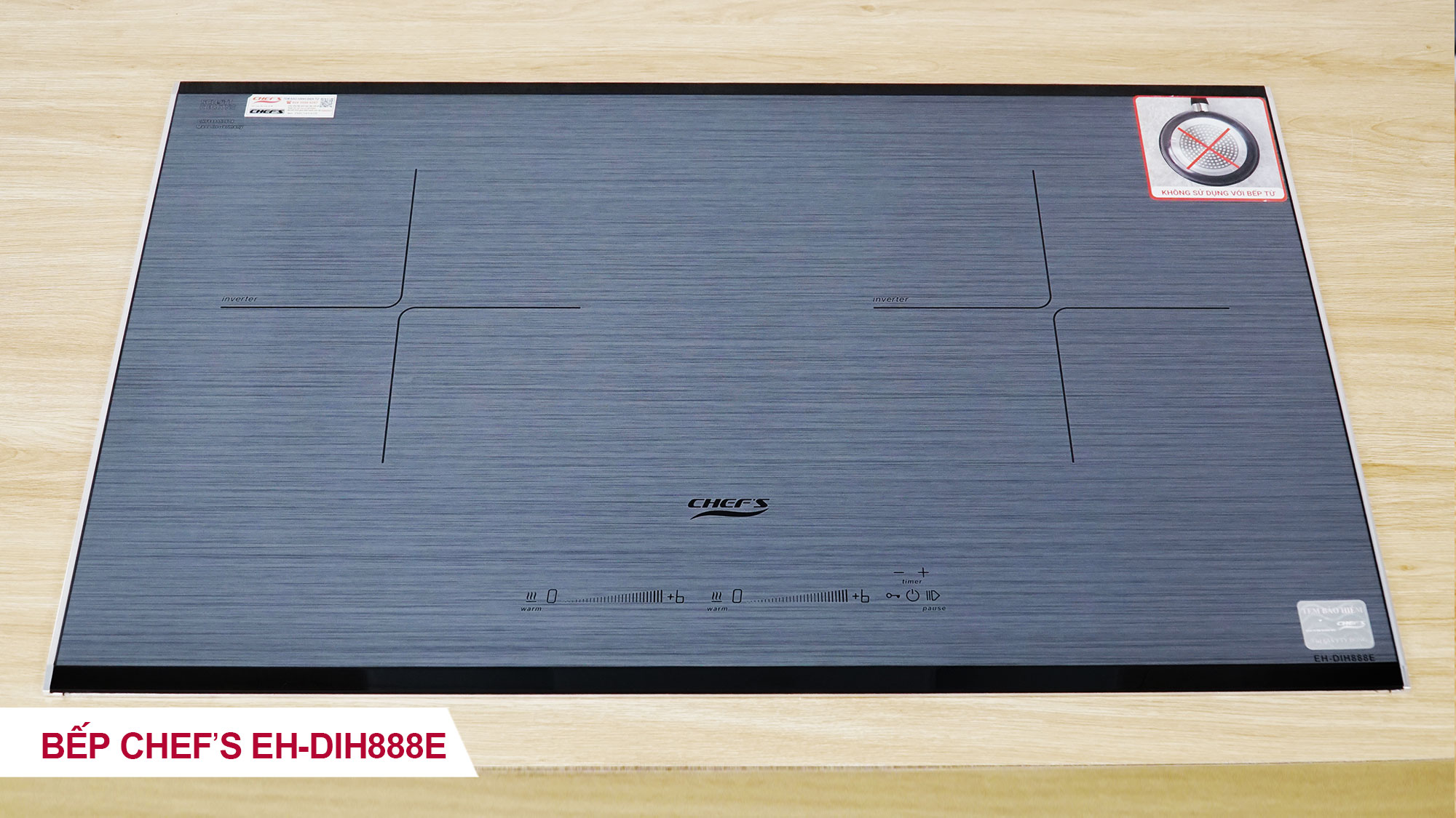Bếp từ đôi Inverter Chef's EH-DIH888E-Germany