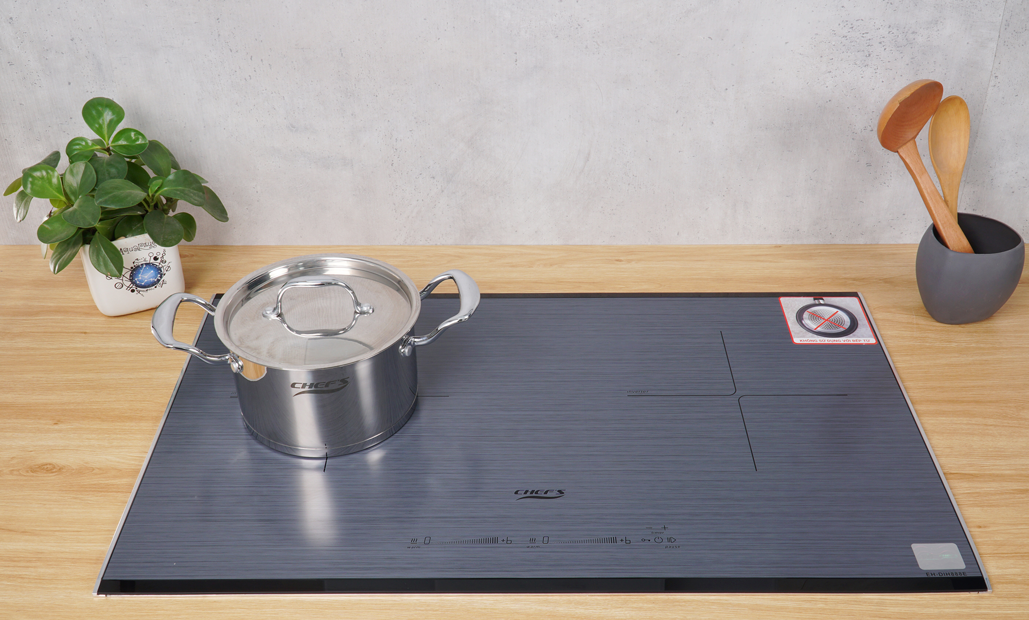 Bếp từ đôi Inverter Chef's EH-DIH888E-Germany